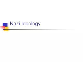 Nazi Ideology