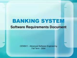 BANKING SYSTEM