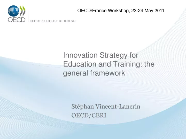 innovation strategy for education and training the general framework