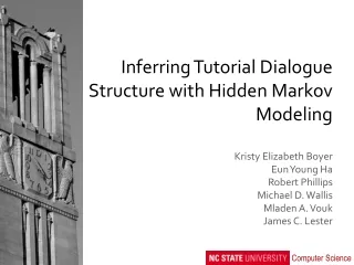 Inferring Tutorial Dialogue Structure with Hidden Markov Modeling