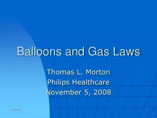 Balloons and Gas Laws