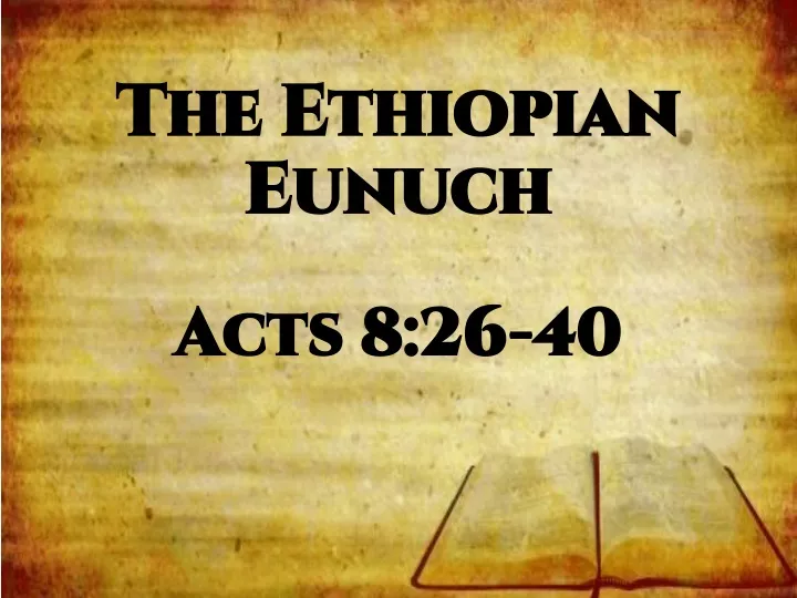 the ethiopian eunuch