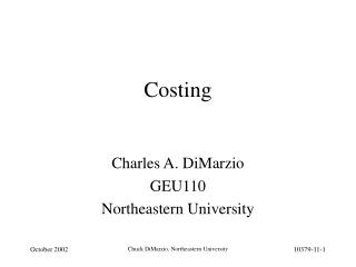 Costing