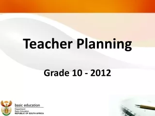 Teacher Planning