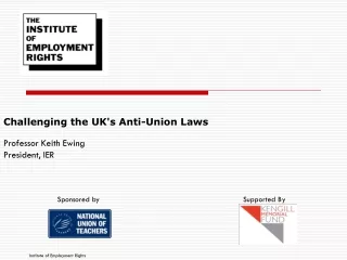 Challenging the UK's Anti-Union Laws