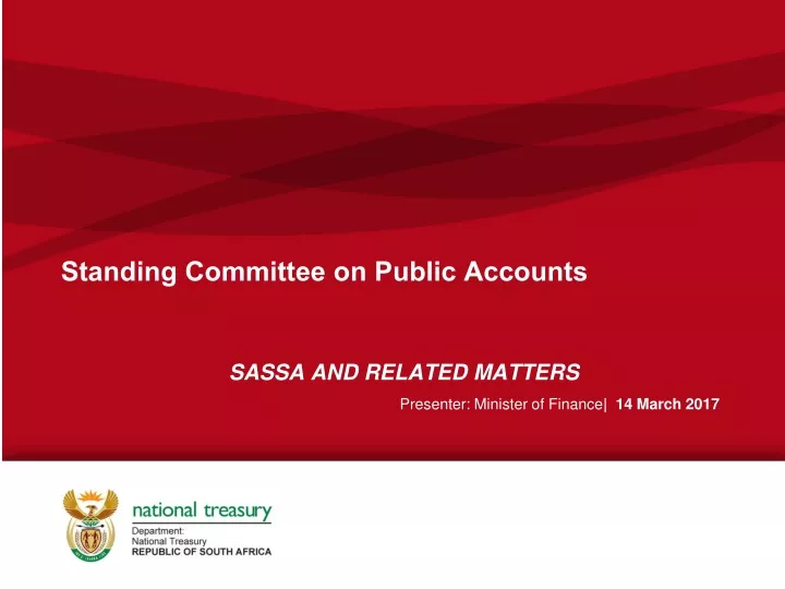 standing committee on public accounts