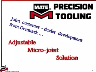 Adjustable 		Micro-joint 					Solution