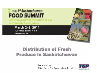 Distribution of Fresh Produce in Saskatchewan