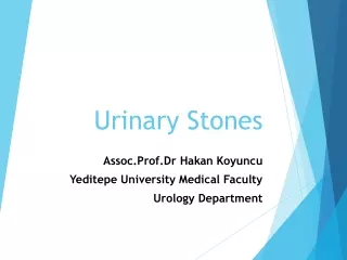 Urinary Stones