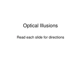 Optical Illusions