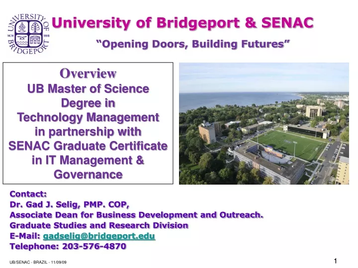 university of bridgeport senac