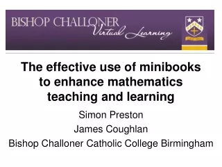 The effective use of minibooks to enhance mathematics teaching and learning