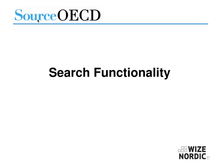 search functionality