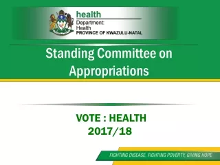 VOTE : HEALTH 2017/18