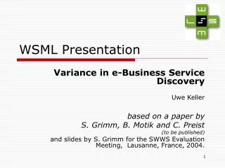 WSML Presentation