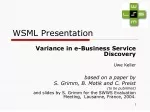 WSML Presentation - slide 1
