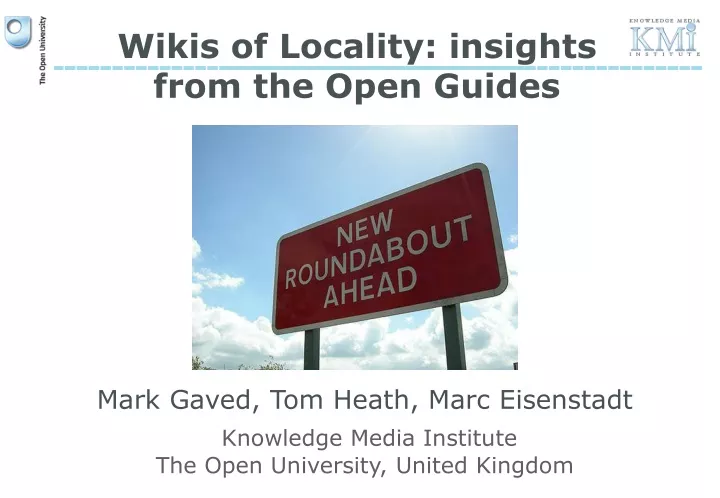 wikis of locality insights from the open guides