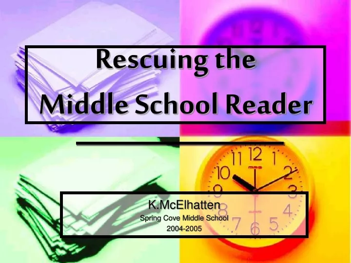 rescuing the middle school reader