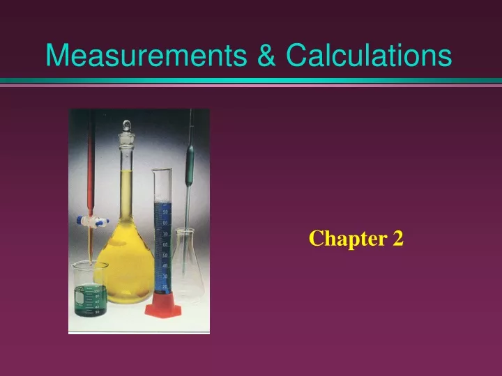 measurements calculations