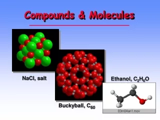 Compounds &amp; Molecules