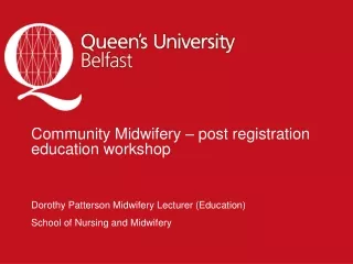 Community Midwifery – post registration education workshop