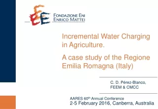 The context: droughts in the  Regione  Emilia  Romagna (Italy)