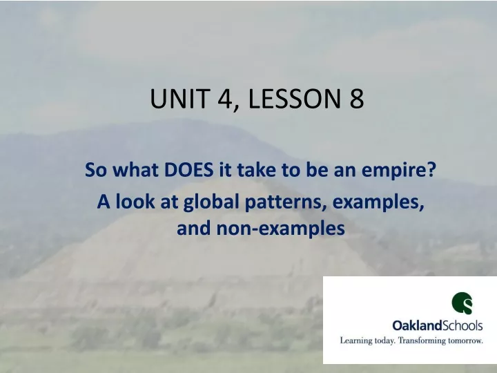 unit 4 lesson 8