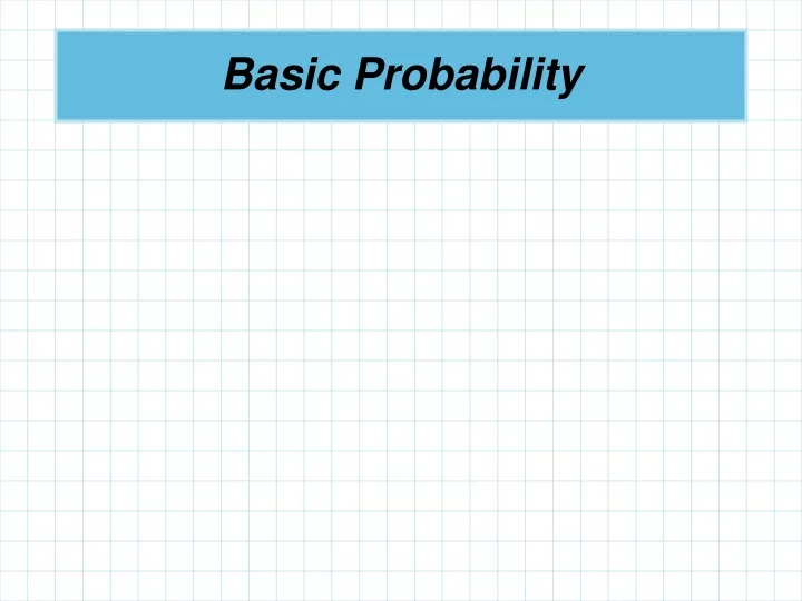 basic probability