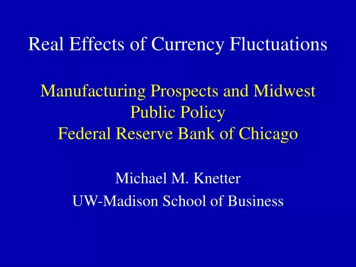 manufacturing prospects and midwest public policy federal reserve bank of chicago