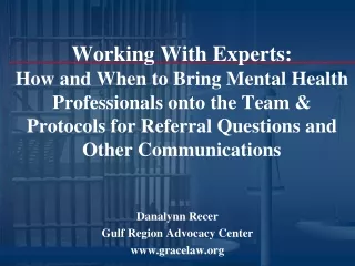 Danalynn Recer Gulf Region Advocacy Center gracelaw