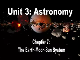 Unit 3: Astronomy