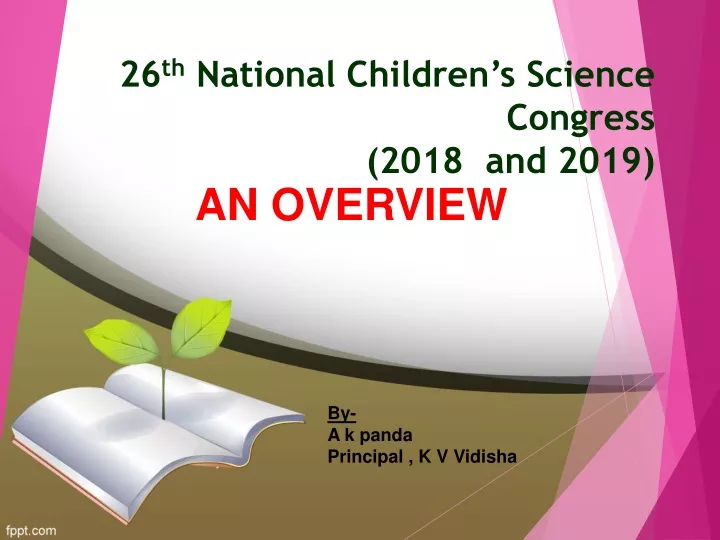 26 th national children s science congress 2018 and 2019
