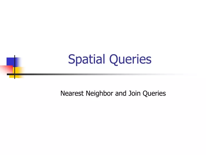spatial queries