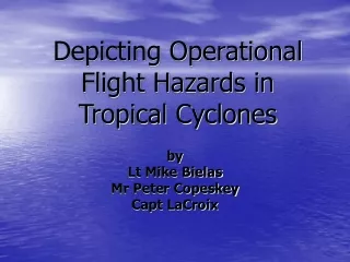 Depicting Operational Flight Hazards in Tropical Cyclones