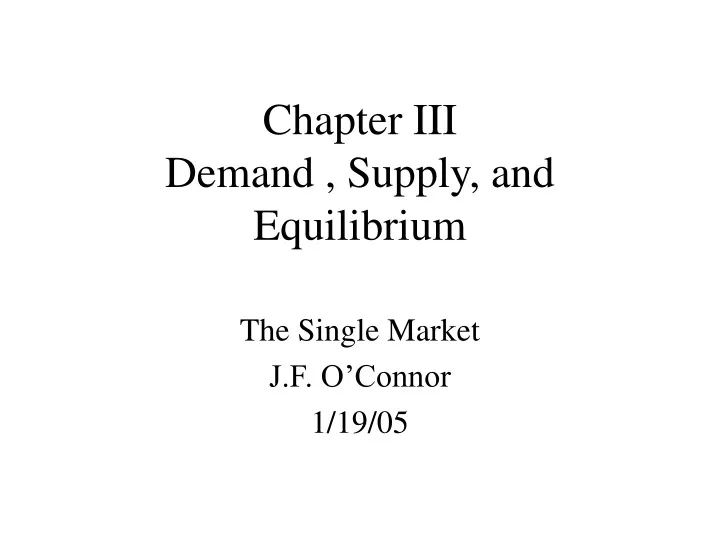 chapter iii demand supply and equilibrium