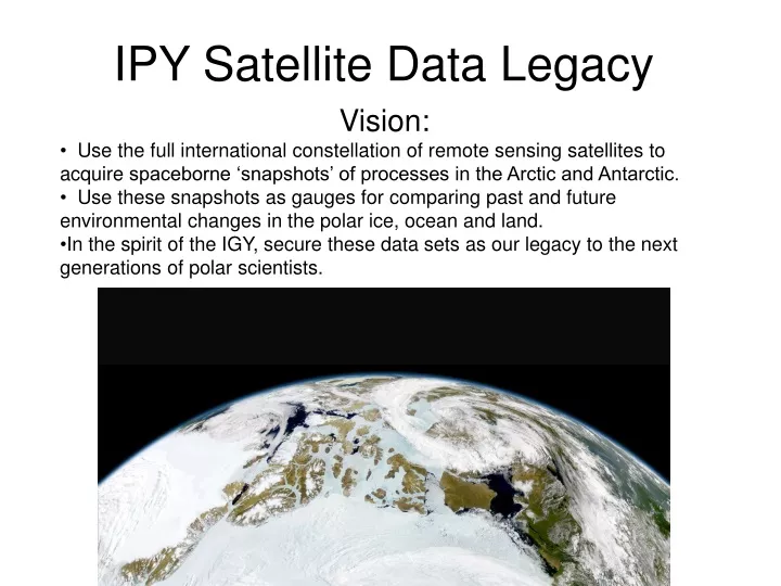 ipy satellite data legacy