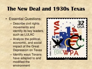 The New Deal and 1930s Texas