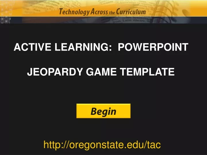 active learning powerpoint jeopardy game template