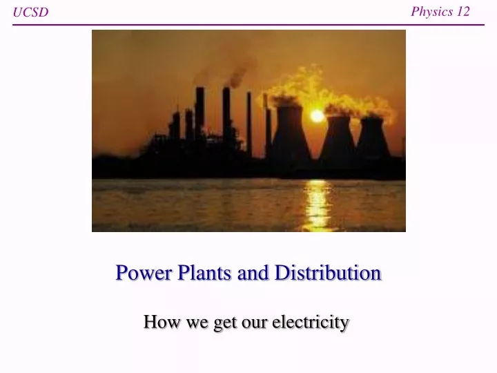 power plants and distribution