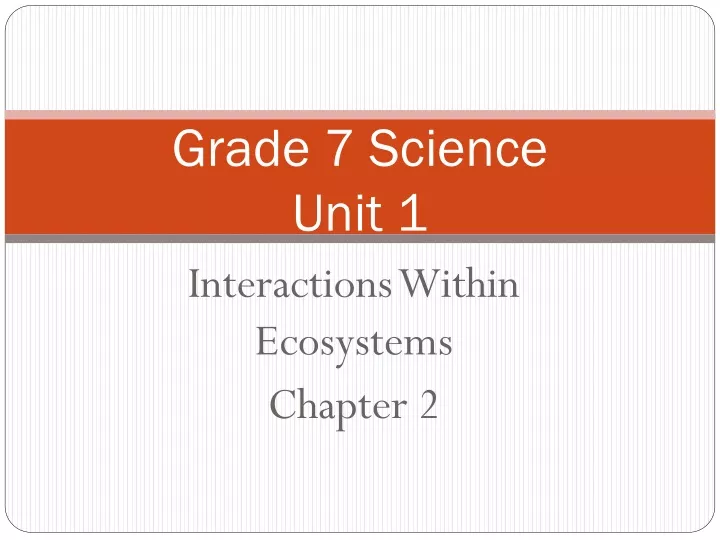 grade 7 science unit 1