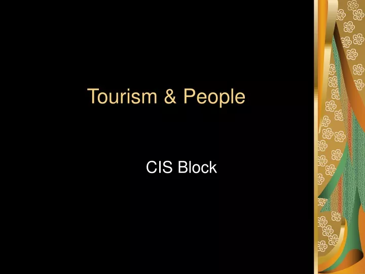 tourism people