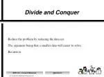 PPT - Divide-and-Conquer Algorithms PowerPoint Presentation, free ...