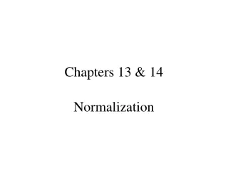 Chapters 13 &amp; 14
