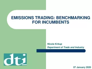 EMISSIONS TRADING: BENCHMARKING FOR INCUMBENTS