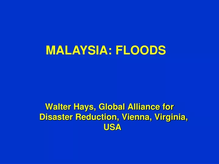 malaysia floods