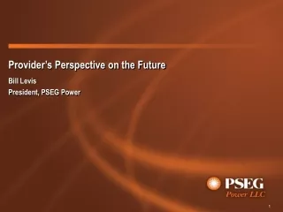 Provider’s Perspective on the Future