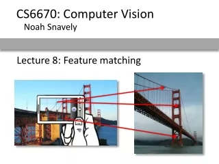 Lecture 8: Feature matching