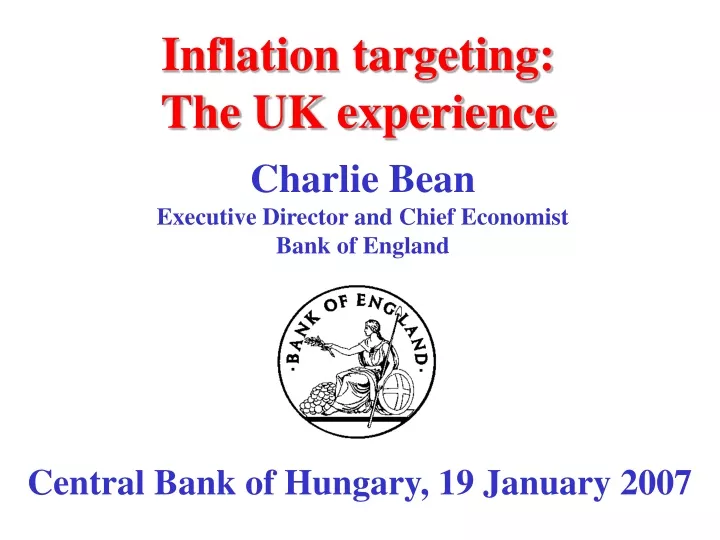 inflation targeting the uk experience