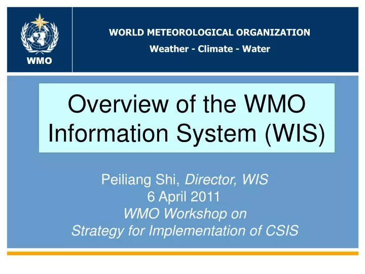 world meteorological organization weather climate