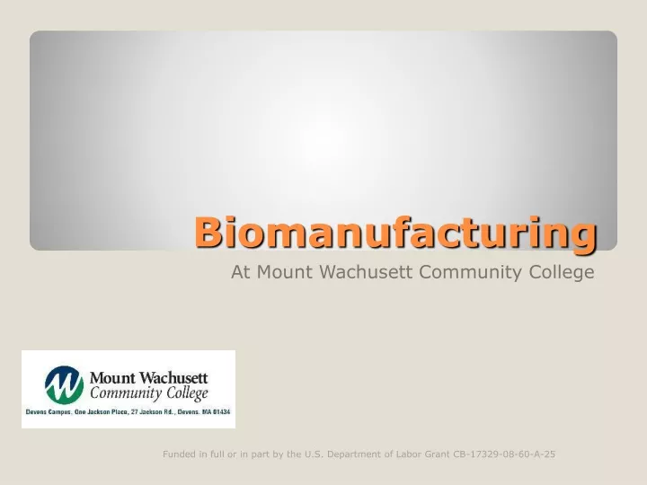 biomanufacturing